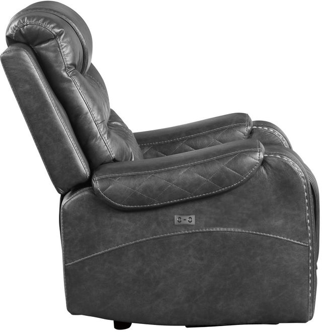 Mazin Furniture Putnam Gray Power Reclining Chair-3