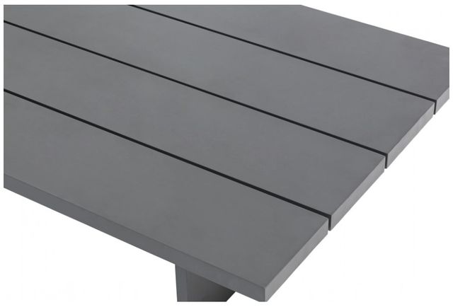 Meridian Furniture Maldives Dark Gray Aluminum Outdoor Patio Coffee Table-3