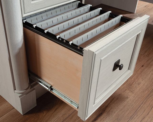 Sauder® Palladia® Glacier Oak® L-Shaped Office Desk-2