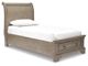 Signature Design by Ashley® Lettner 5-Piece Light Gray Twin Sleigh Bed Set-1