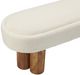 Crestview Collection Willow Brown/Cream Upholstered Accent Bench-3