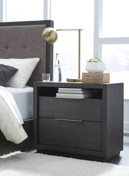 Modus Furniture Oxford Basalt Gray Nightstand-1