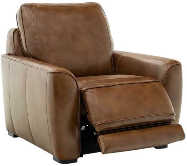 Liberty Furniture Blake Venetian Honey Leather Dual Power Recliner-1