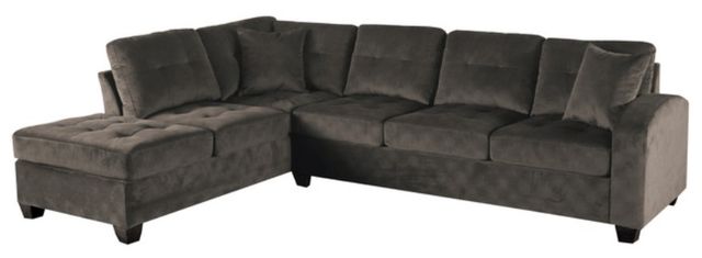 Homelegance® Emilio 2-Piece Chocolate Sectional with Chaise-0