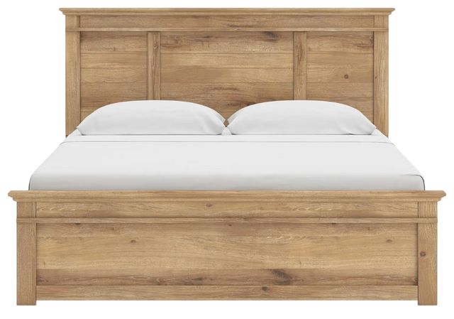 Signature Design by Ashley® Makidern Tan King Panel Storage Bed-3