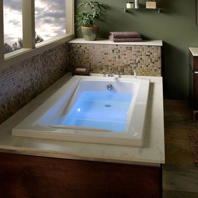 American Standard Green Tea White Drop In or Undermount Whirlpool Tub-1