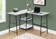 Monarch Specialties Inc. White L-Shaped Desk-1