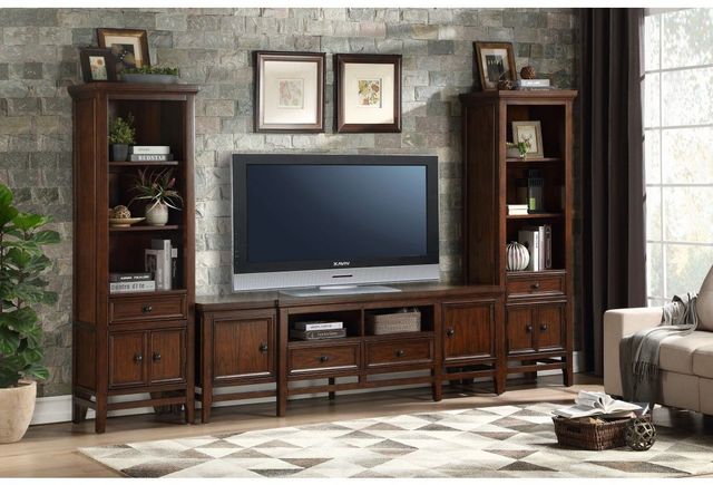 Mazin Furniture Frazier Park Brown Cherry Side Pier-2