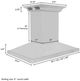 ZLINE 42" Stainless Steel Island Mounted Range Hood with CrownSound® Bluetooth Speakers-4