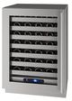 U-Line®  Stainless Steel 24" Left Hinge Wine Storage-0