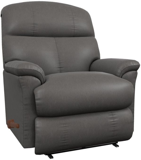 La-Z-Boy® Reed Gray Leather Manual Wall Recliner-0