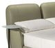 Natuzzi Editions Customizable Lake Queen Leather Bed with Trays and Bench-1