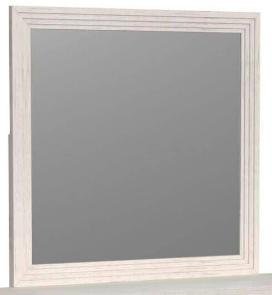 Elements International Avalanche Antique White Dresser and Mirror-1