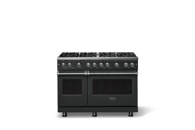 Viking® 5 Series 48" Antique Bronze Pro Style Gas (LP) Range with Polished Chrome Trim-0