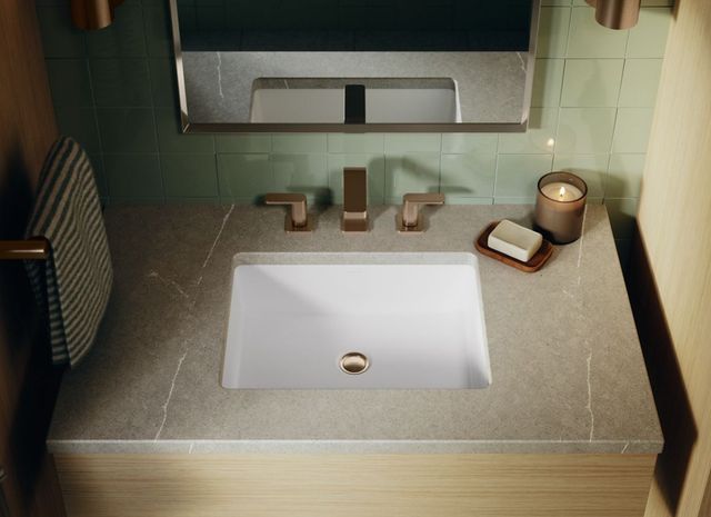 Kohler Verticyl® White 19.75" Rectangular Undermount Bathroom Sink-1