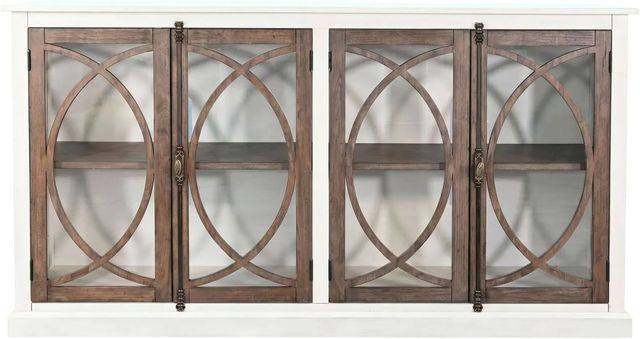 Sunny Designs™ Pasadena Buckskin/Marble White 78" Media Console-2