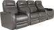 RowOne Cortés Home Entertainment Seating Gray 4-Chair Row with Loveseat-0