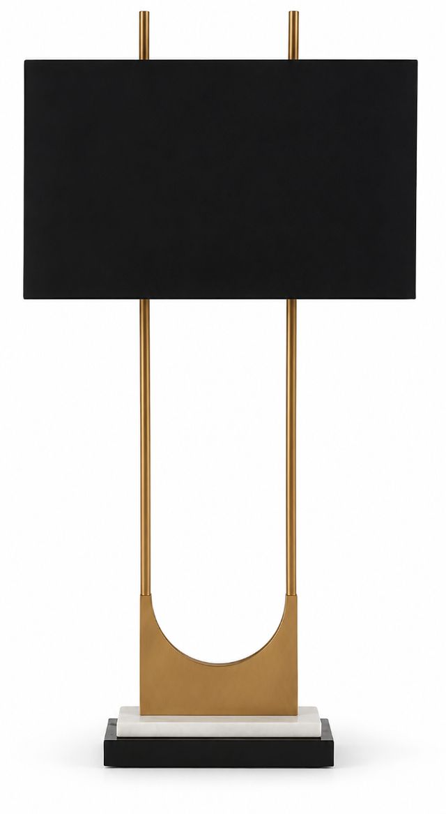 Signature Design by Ashley® Malana Black/Brass Table Lamp-0