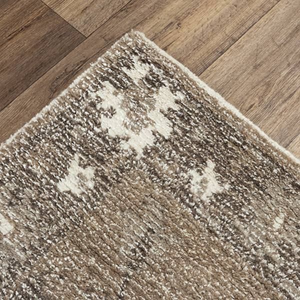 Rizzy Home Serena Brown 5'x8' Rectangular Rug-3