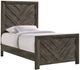Elements International Eleanor Mocha Gray Twin Panel Bed-0