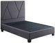 Legends Home Modern Dark Slate Gray Queen Upholstered Panel Bed-0