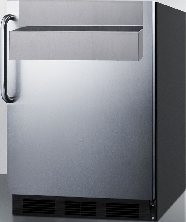 Summit® 5.5 Cu. Ft. Stainless Steel Compact Refrigerator-2