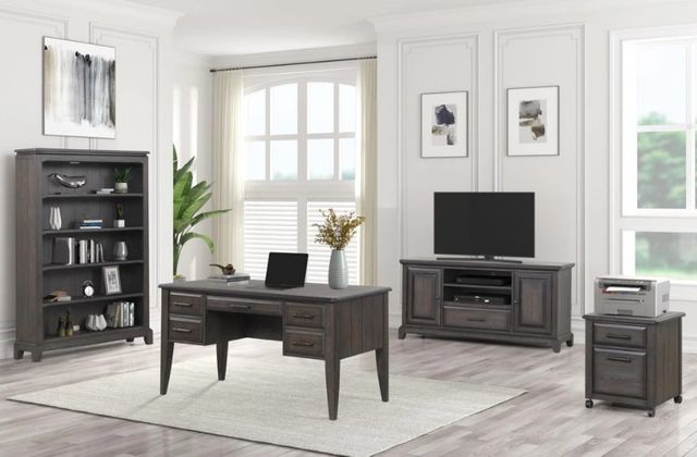 Bernards Bellamy Lane Brown Entertainment Console with Power Box-1