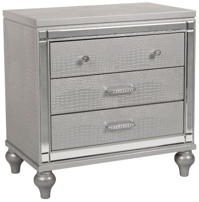 New Classic® Home Furnishings Valentino 4-Piece Silver California King Panel Bedroom Set-4