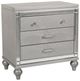 New Classic® Home Furnishings Valentino 4-Piece Silver California King Panel Bedroom Set-4