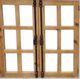 Vintage Furniture Panel Console with Glass-1