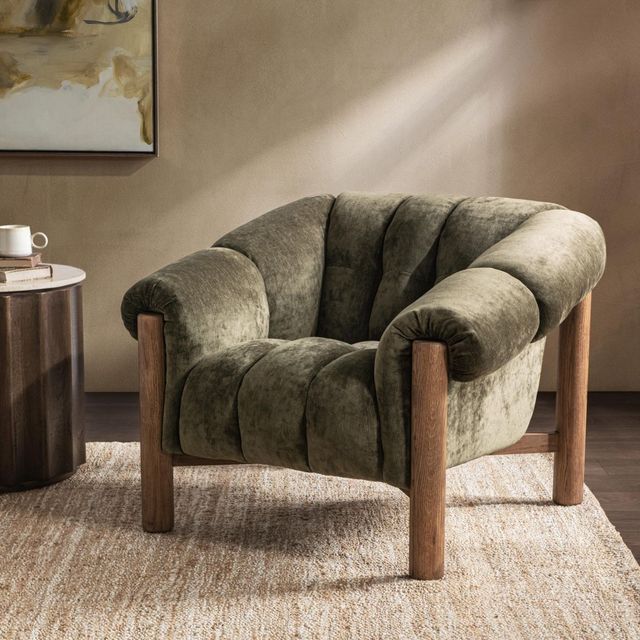 Classic Home Sansa Olive Green Accent Chair-1
