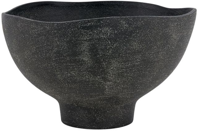 Uttermost® Komorebi Matte Black Indoor-Outdoor Ceramic Bowl-0
