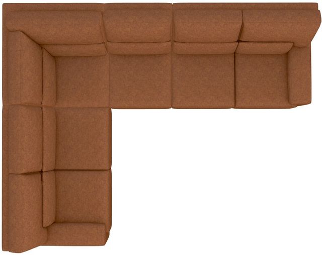 La-Z-Boy® Draper 4-Piece Clay L-Shape Sectional-3