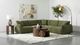 Coaster® Elysia 5-Piece Green Upholstered Modular Sectional-1