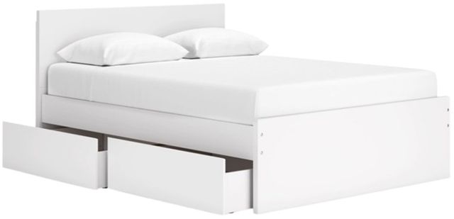 Signature Design by Ashley® Onita White Queen Panel Storage Bed-2