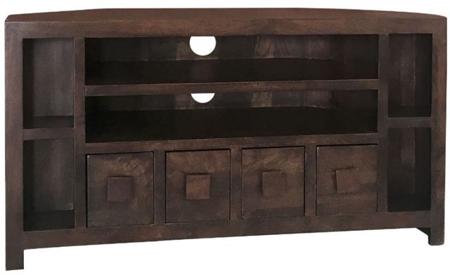 Jaipur Furniture Dakota Dark Brown Plus Corner TV Unit-0