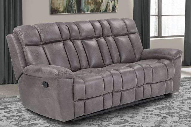Parker House® Goliath Arizona Grey Manual Reclining Sofa-4
