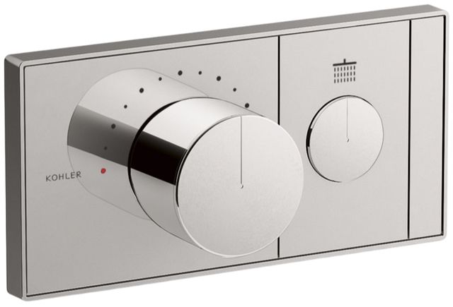 KOHLER® Anthem® Vibrant Titanium One-Outlet Recessed Mechanical Thermostatic Valve Control-0