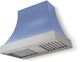 AGA Cascade 36" Carnaby Blue Wall Mounted Range Hood  with Brushed Nickel Trim-0
