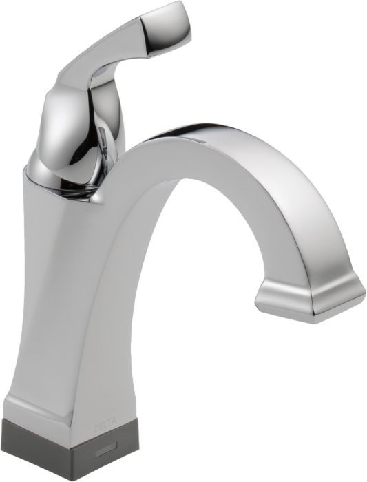 Delta Dryden® Chrome Touch2O® Bathroom Faucet with Touchless Technology with Drain-0