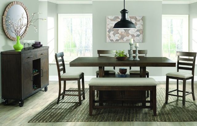 Elements International Colorado Charcoal Counter Dining Table-1