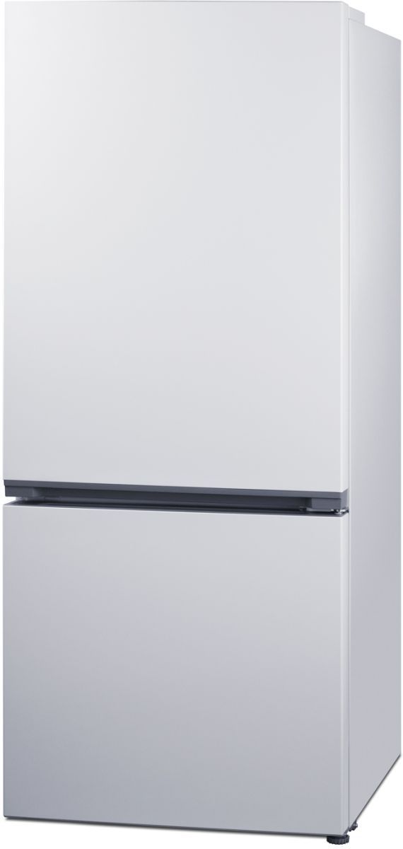 Summit® 30" 16.1 Cu. Ft. White Counter Depth Bottom Freezer Refrigerator-1