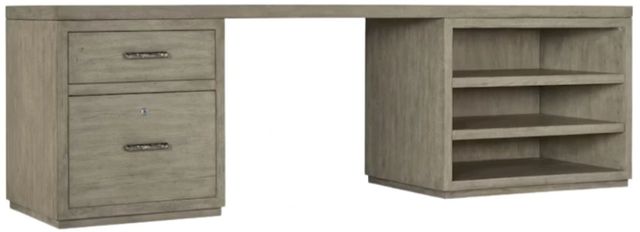 Hooker® Furniture Linville Falls Mink 96" Top-Small File and Open Desk-0