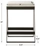 Uttermost® Hover Aged Black/Ivory Counter Stool-2