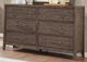Furniture of America® Tawana 5-Piece Beige/Warm Gray Queen Bedroom Set-3