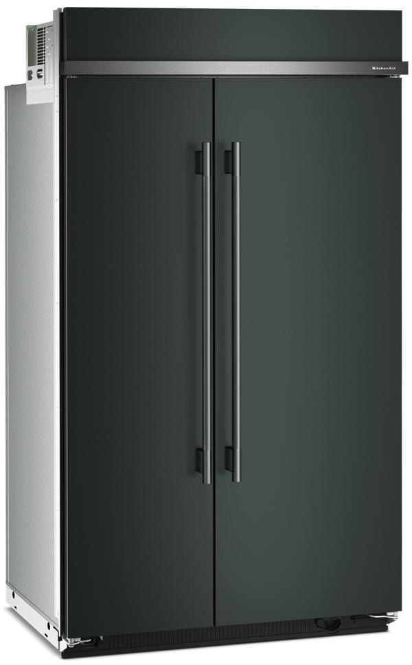 KitchenAid® 48" 30 Cu. Ft. Juniper Built In Side-by-Side Refrigerator with Platinum Interior-1