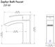ZLINE Autograph Edition Matte Black Zephyr Single Handle Bath Faucet-4