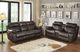 Homelegance® Marille Brown Double Manual Reclining Sofa-1
