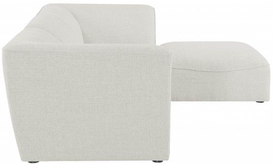 Meridian Furniture Miramar 4-Piece Cream Upholstered Modular Sectional-2