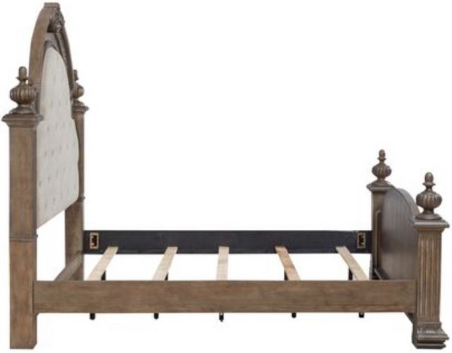 Liberty Furniture Carlisle Court Chestnut Upholstered Queen Poster Bed-3